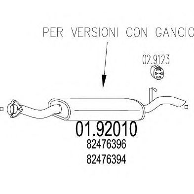 MTS 01.92010 End Silencer